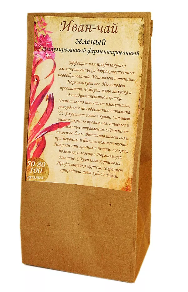 Иван-чай зеленый гранулированный ферментированный,  100 г. 2